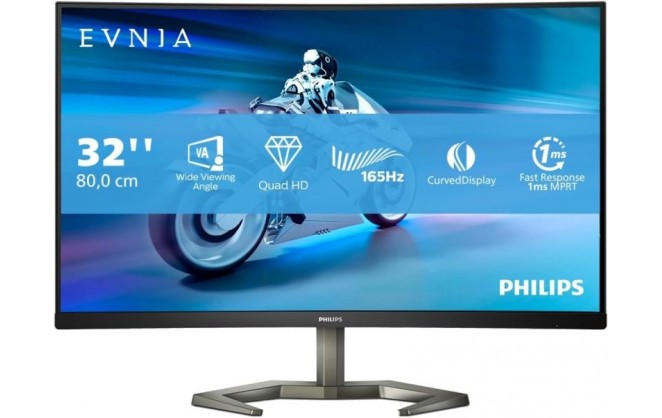 Philips Evnia 31 5 Curved QHD 165Hz Gaming Monitor