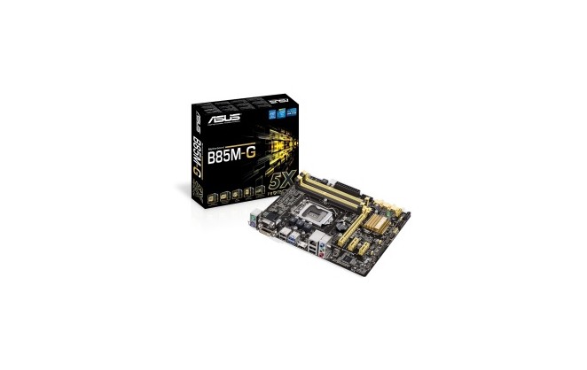 Asus B85M-G Intel Socket 1150 Haswell HDMI DVI D-Sub 6+2 Channel HD Audio  mATX Retail Motherboard