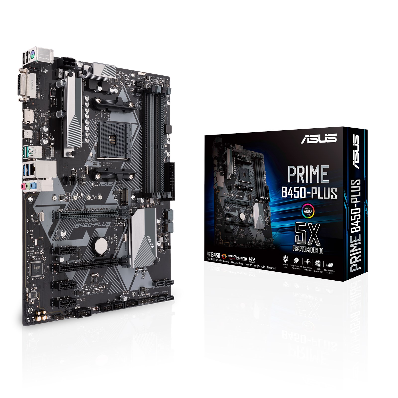 ASUS PRIME B450 PLUS AMD Socket AM4 Motherboard