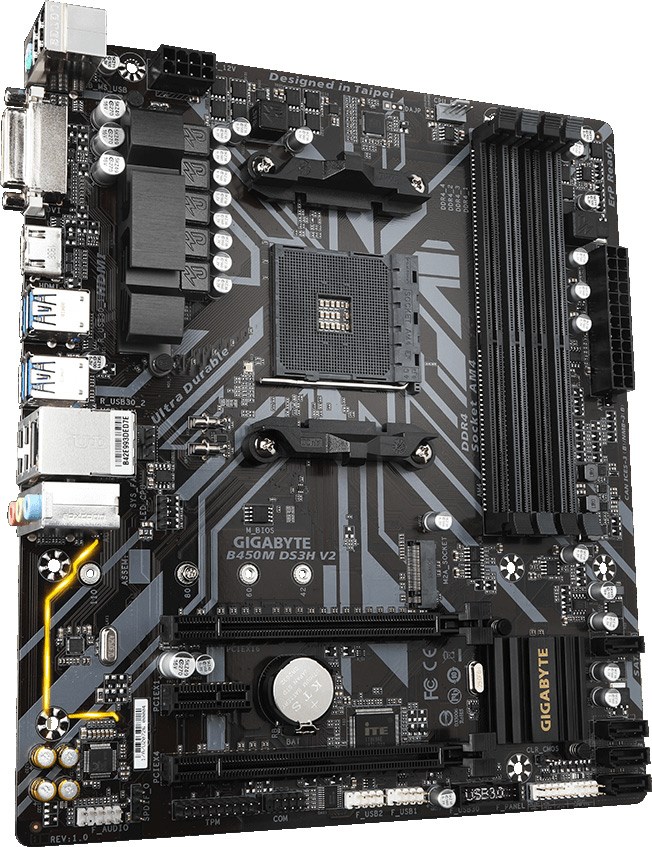 Gigabyte B450M DS3H V2 AMD Socket AM4 Motherboard