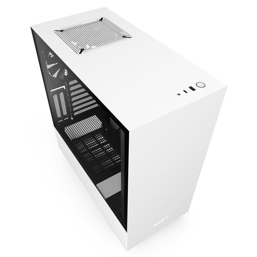 NZXT H510i Mid Tower Gaming Case White