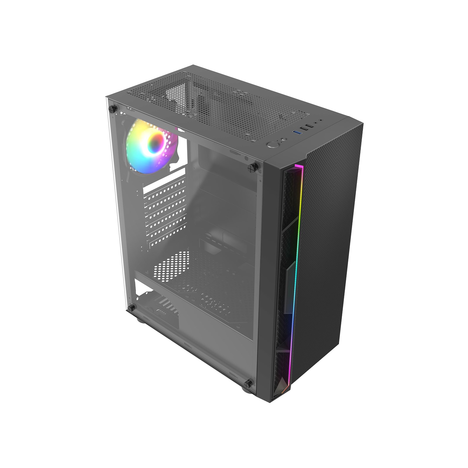 Cit Galaxy Mid Tower Gaming Case Black