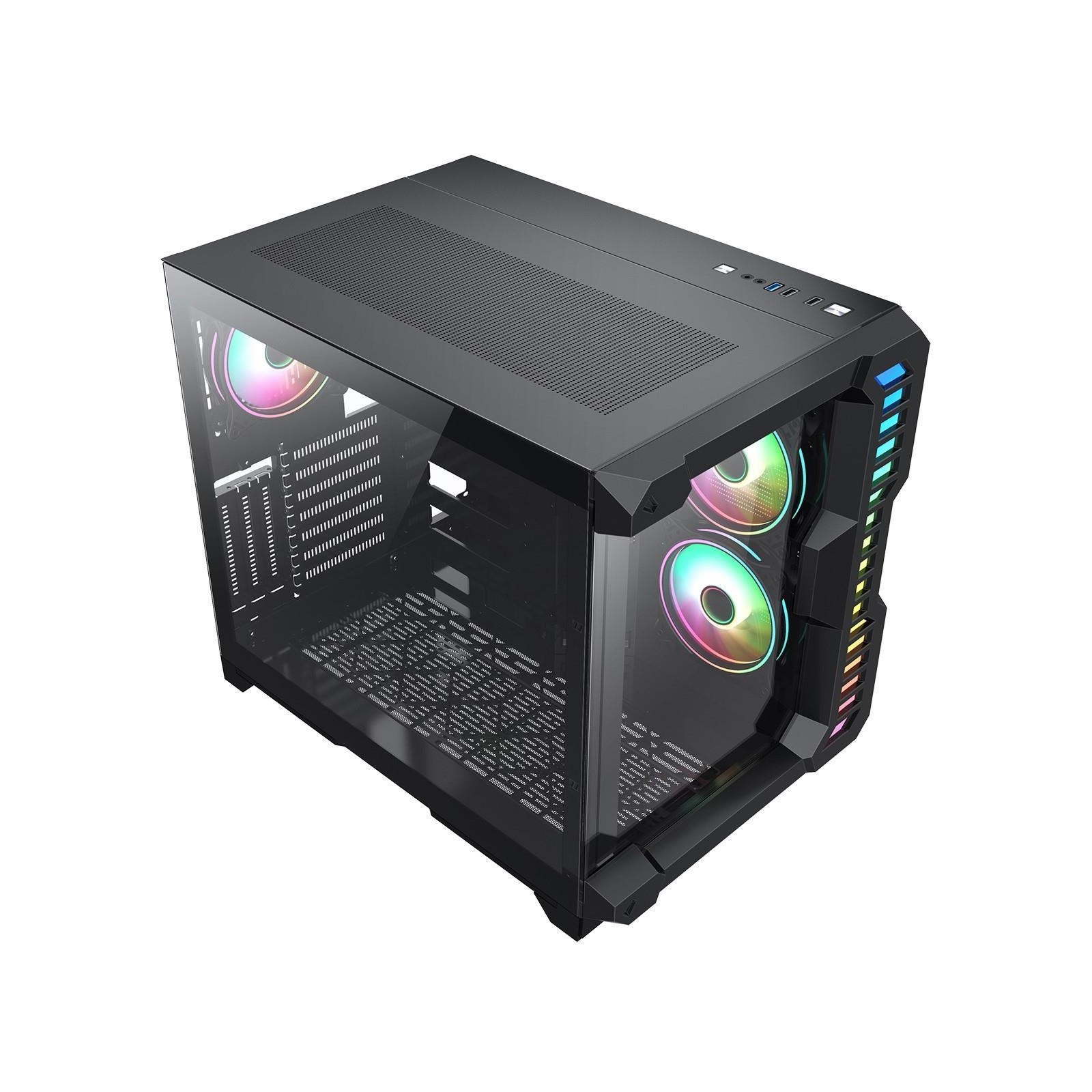 CiT Andoid X Mid Tower Gaming Case - Black