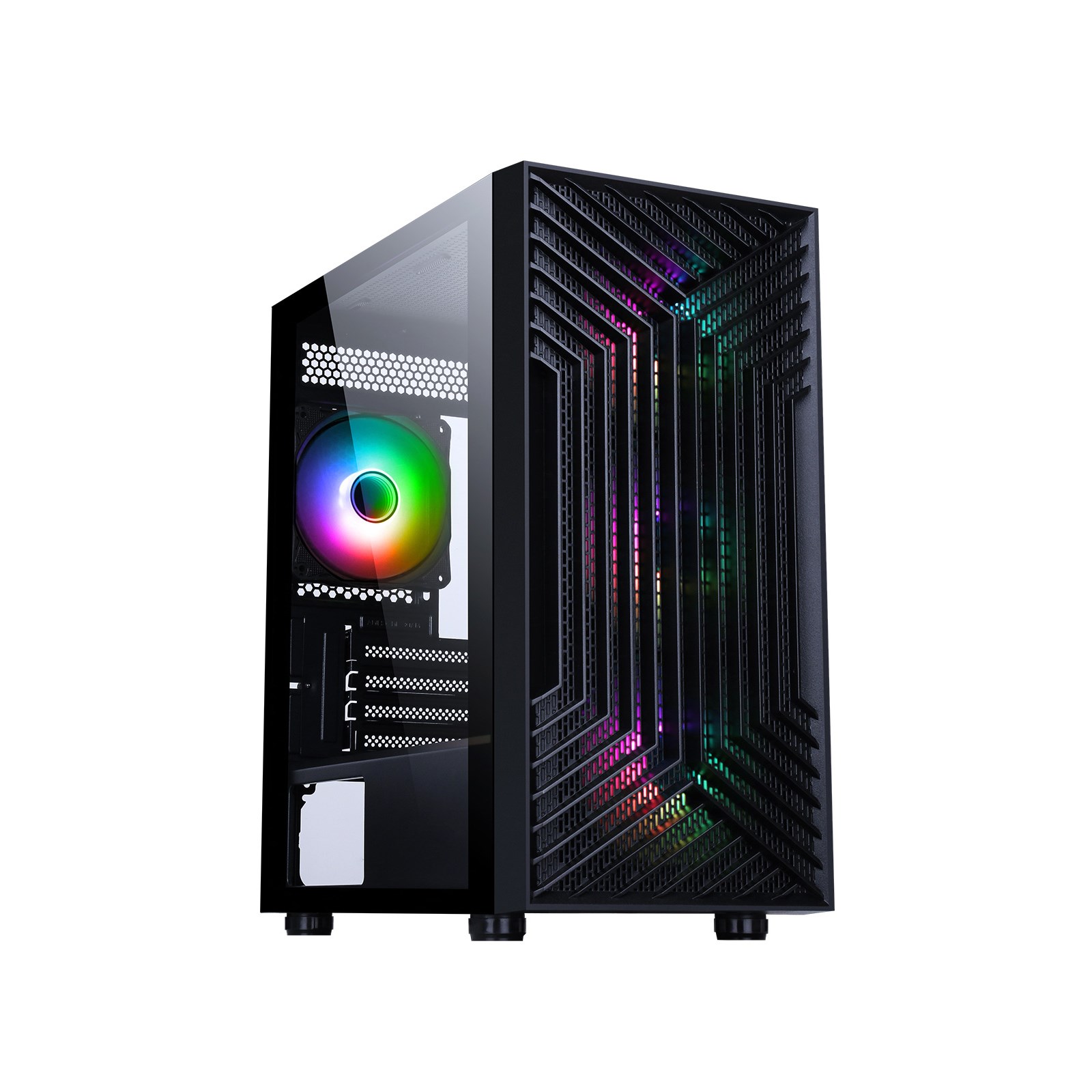 CiT Terra Mid Tower Gaming Case - Black