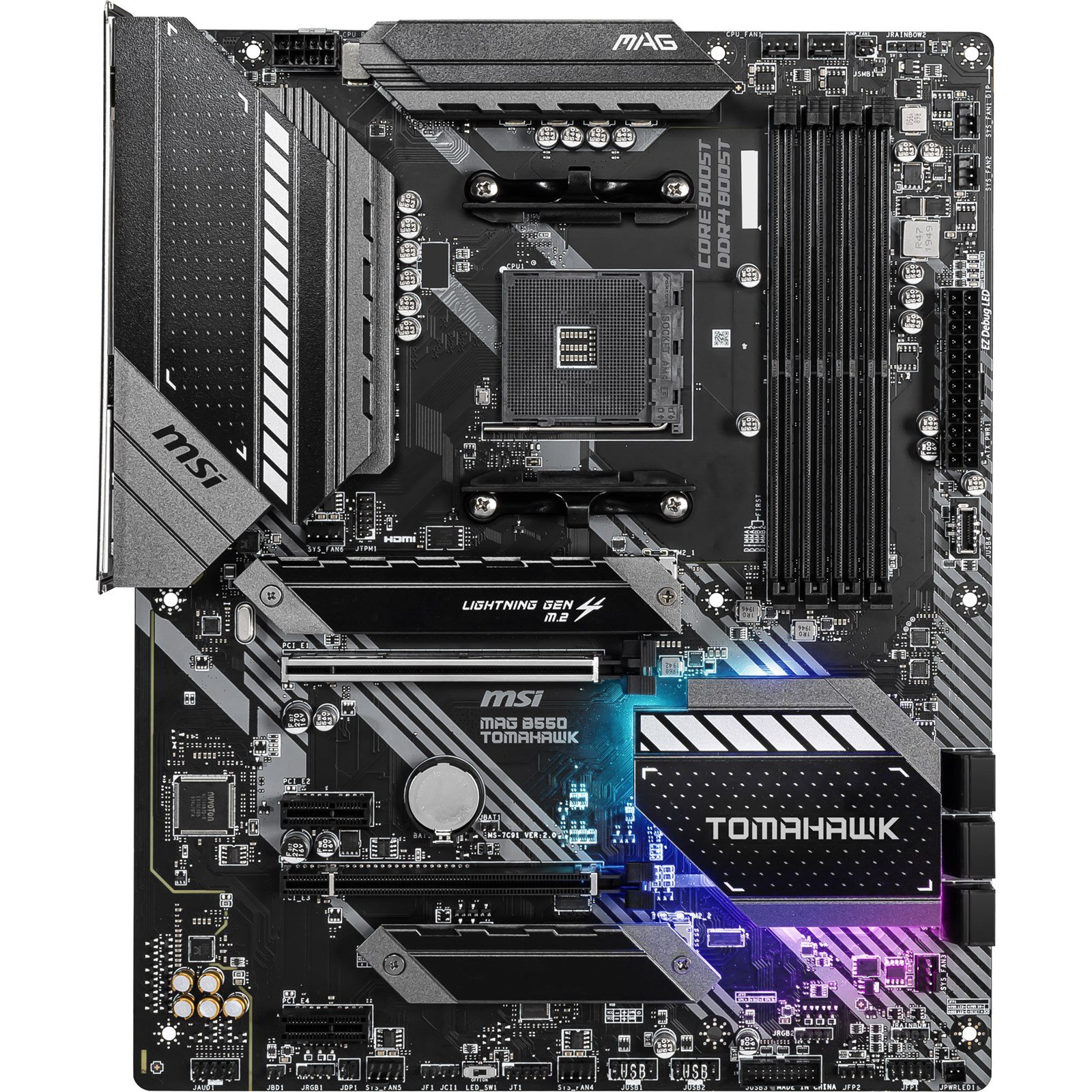 MSI MAG B550 TOMAHAWK DDR4 ATX Retail Motherboard