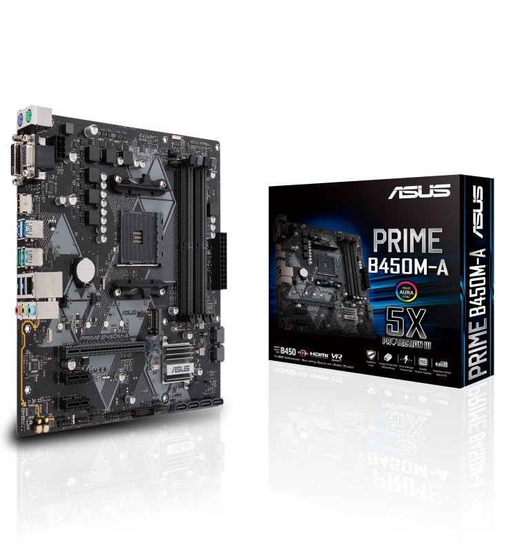 Asus PRIME B450M-K AM4 DDR4 micro ATX Motherboard