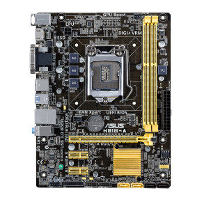 Asus H81M-A Socket 1150 DVI HDMI 8-Channel HD Audio uATX Motherboard